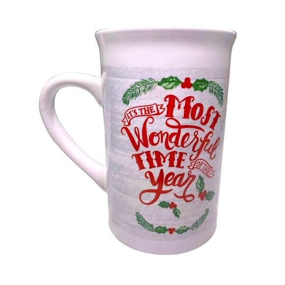 Holiday Coffee Mug It's The Most Wonderful Time Of The Year NEW In Box NIB - Picture 5 of 12